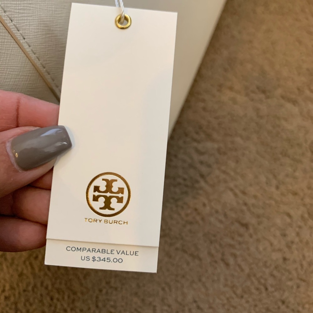 NEW Tory Burch Emerson Buckle Tote White - Picture 9 of 14